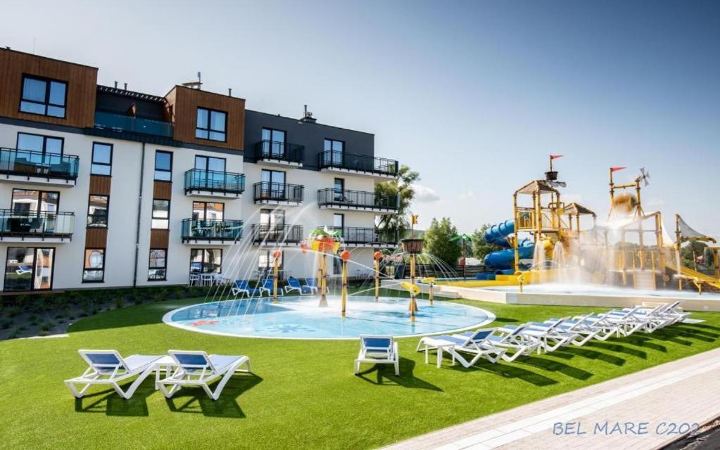 Bel Mare Aqua Apartament Parking Gratis + Taras ミエンジズドロイェ エクステリア 写真